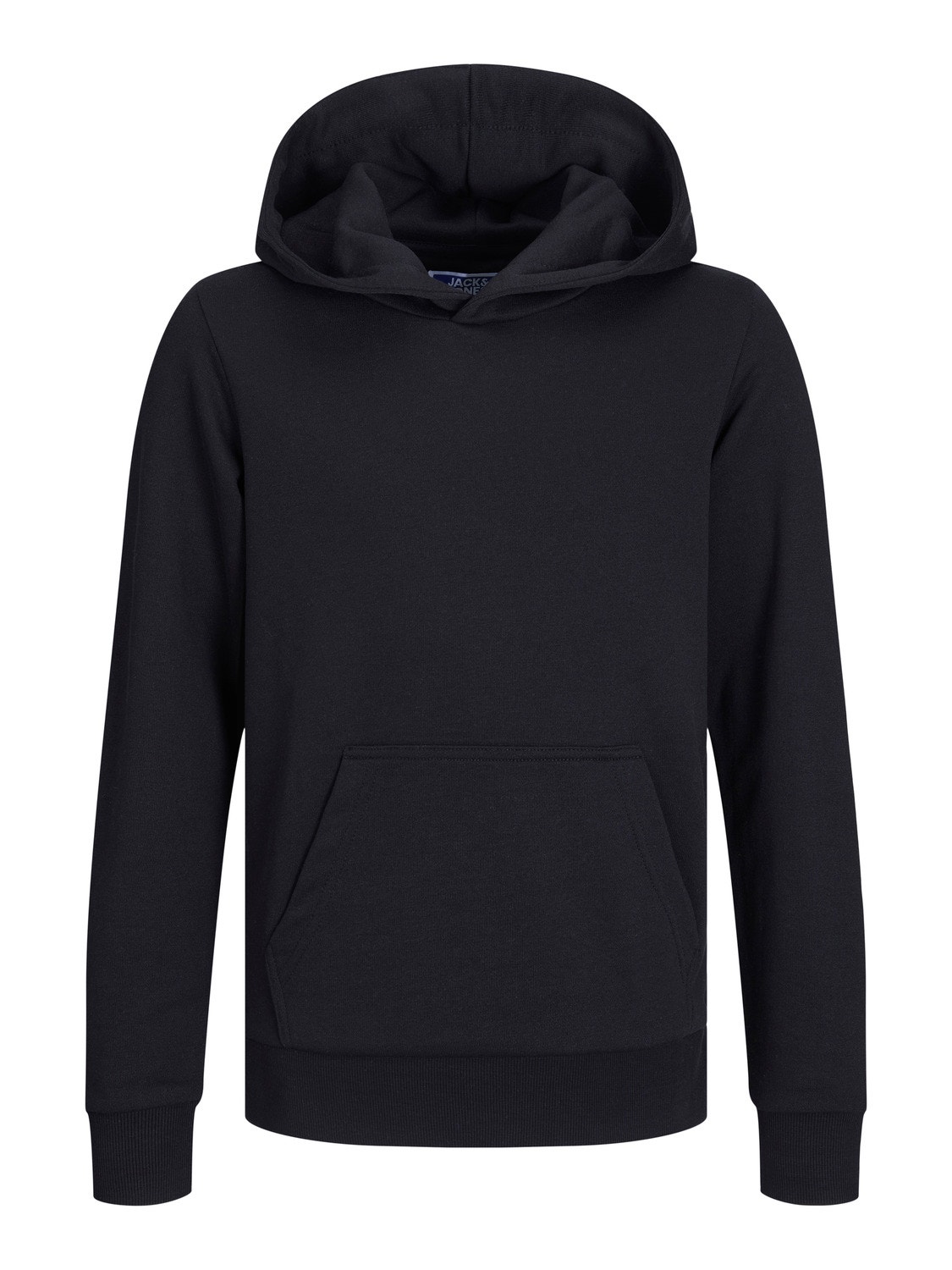 Jack & Jones Enfärgat Huvtröje För pojkar -Black - 12250531