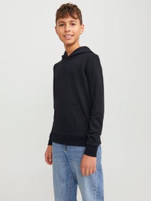 Jack & Jones Einfarbig Kapuzenpullover Für jungs -Black - 12250531