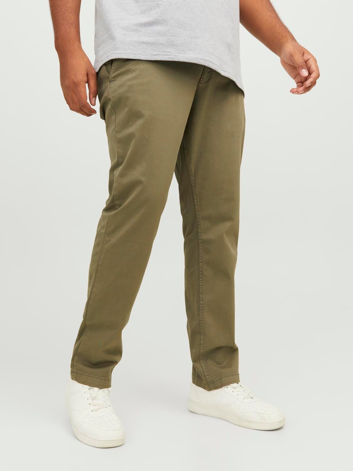 Buy Urbano Plus Mens Olive Green Cotton Regular Fit Casual Chinos Trousers  Stretch pluschinopolivegrn40 at Amazonin