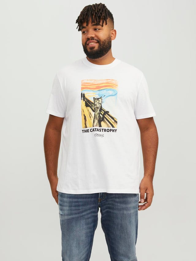 Jack & Jones Plus Size Printed T-shirt - 12250579