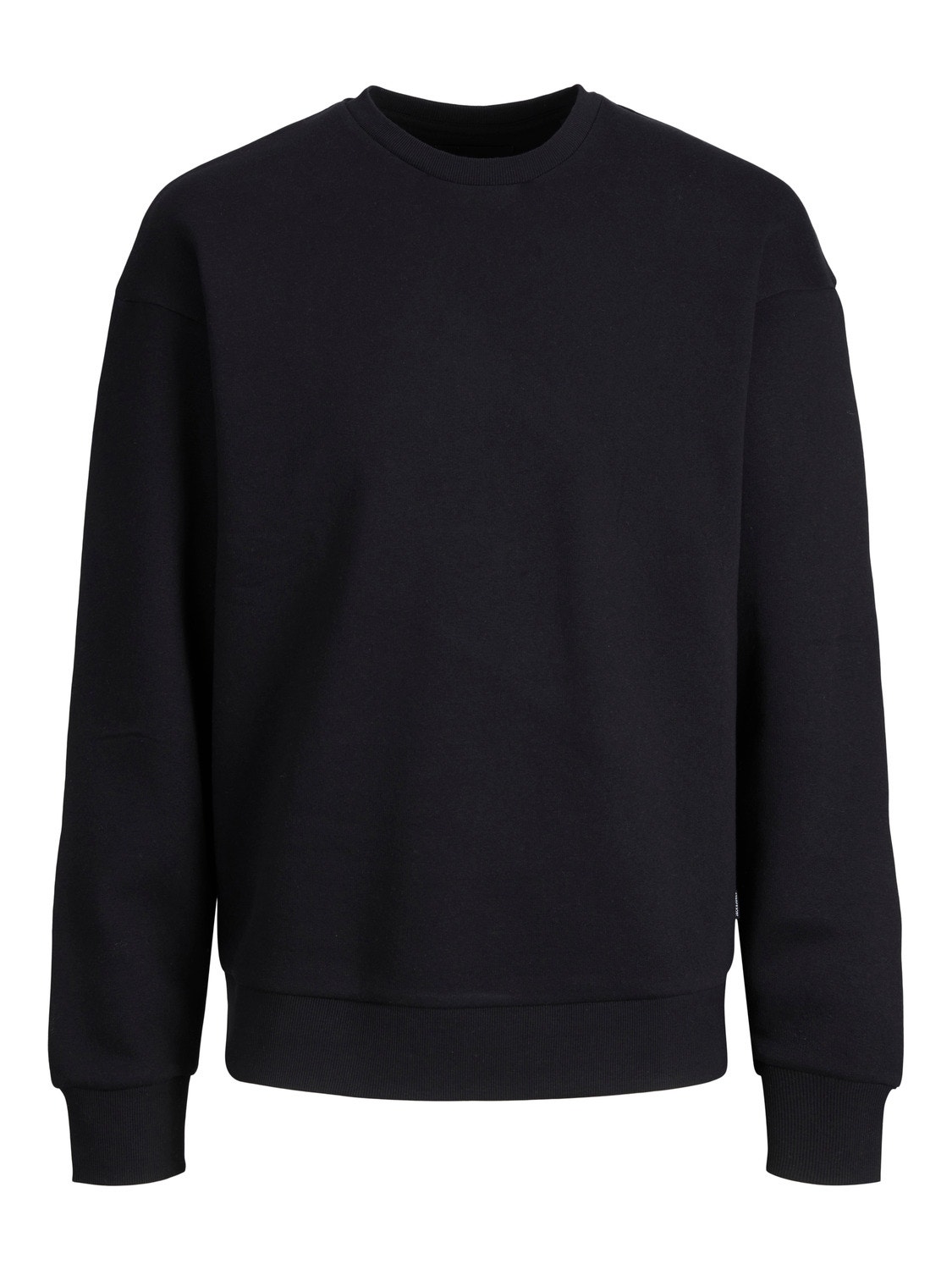 Jack & Jones Plus Size Ensfarvet Sweatshirt med rund hals -Black - 12250594