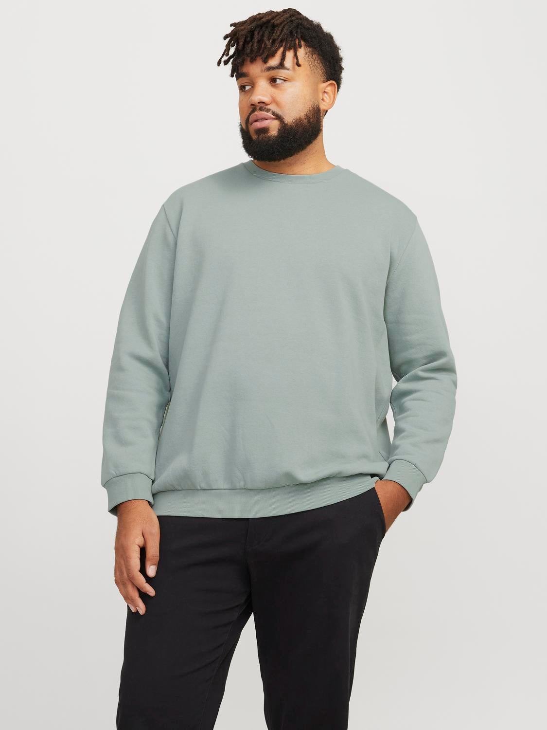 Plus Size Einfarbig Sweatshirt