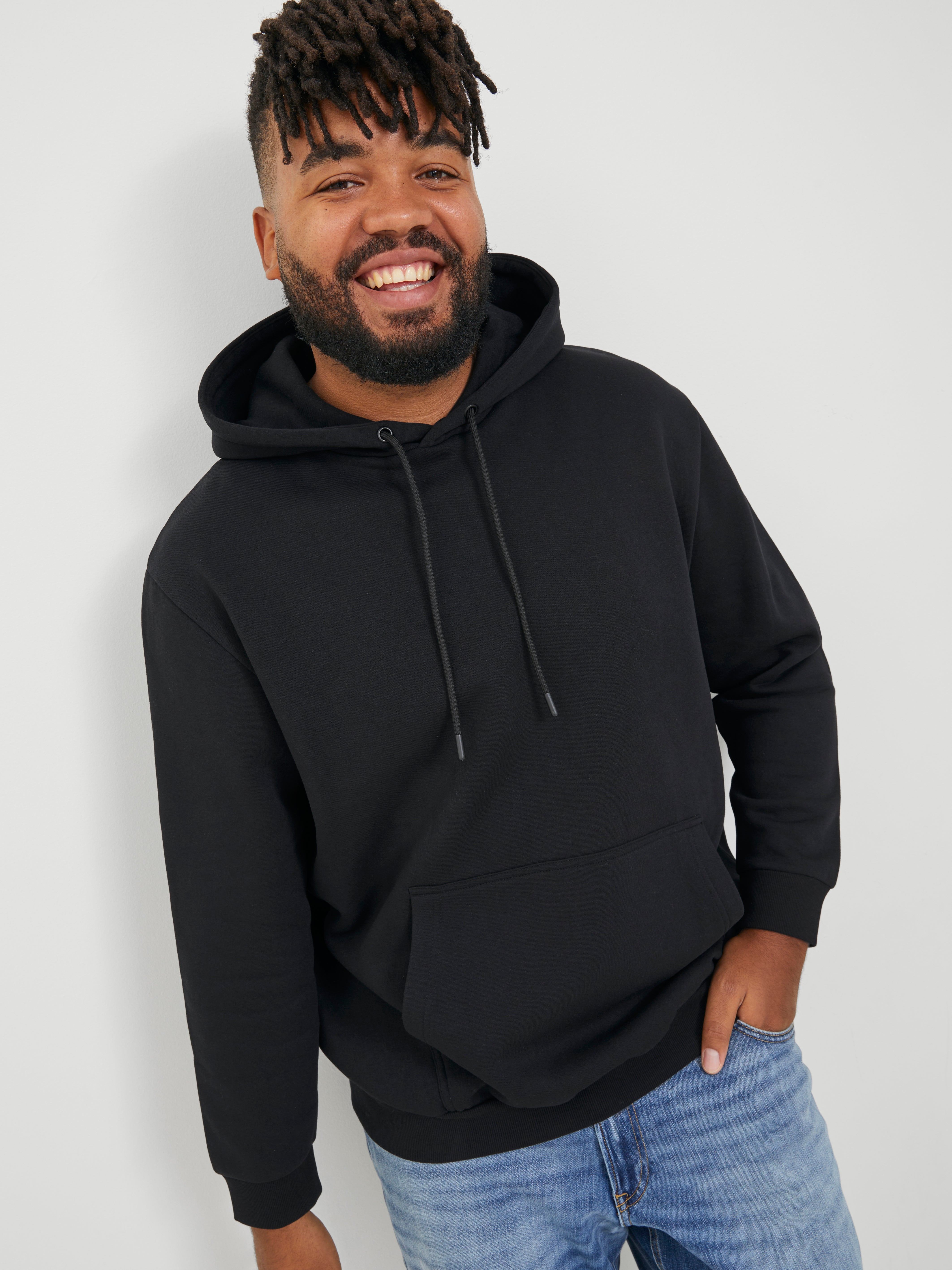 Plus Size Sweatshirts Extended Sized Hoodies for Men JACK JONES