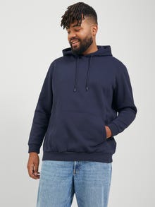 Jack & Jones Plus Size Yksivärinen Huppari -Navy Blazer - 12250595