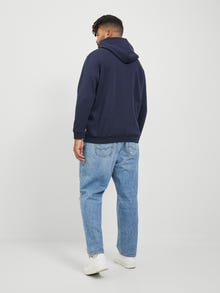 Jack & Jones Plus Size Yksivärinen Huppari -Navy Blazer - 12250595