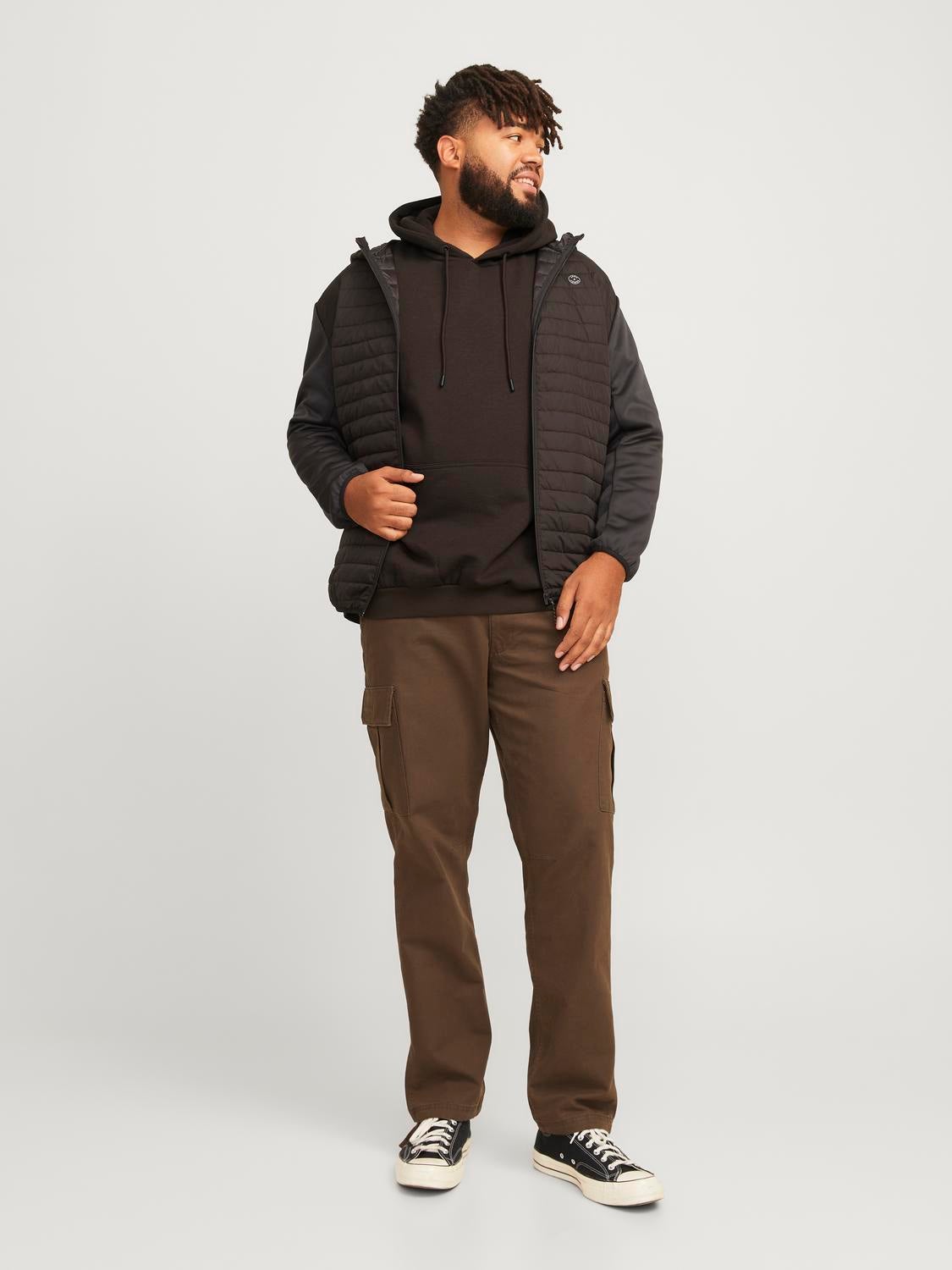 Plus Size Plain Hoodie