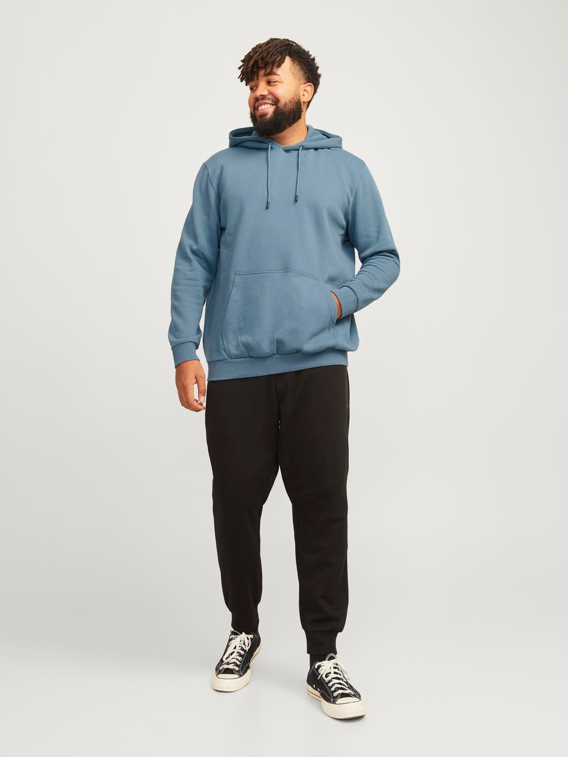 Plus Size Plain Hoodie