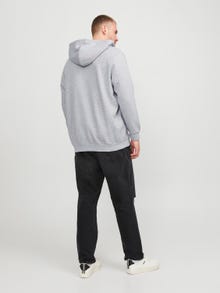Jack & Jones Plus Size Sweat à capuche zippé Uni -Light Grey Melange - 12250596