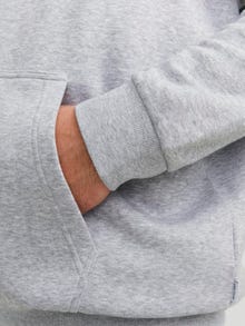 Jack & Jones Plus Size Sweat à capuche zippé Uni -Light Grey Melange - 12250596