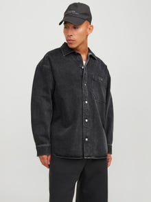 Jack & Jones Wide Fit Denim overhemd -Black Denim - 12250602