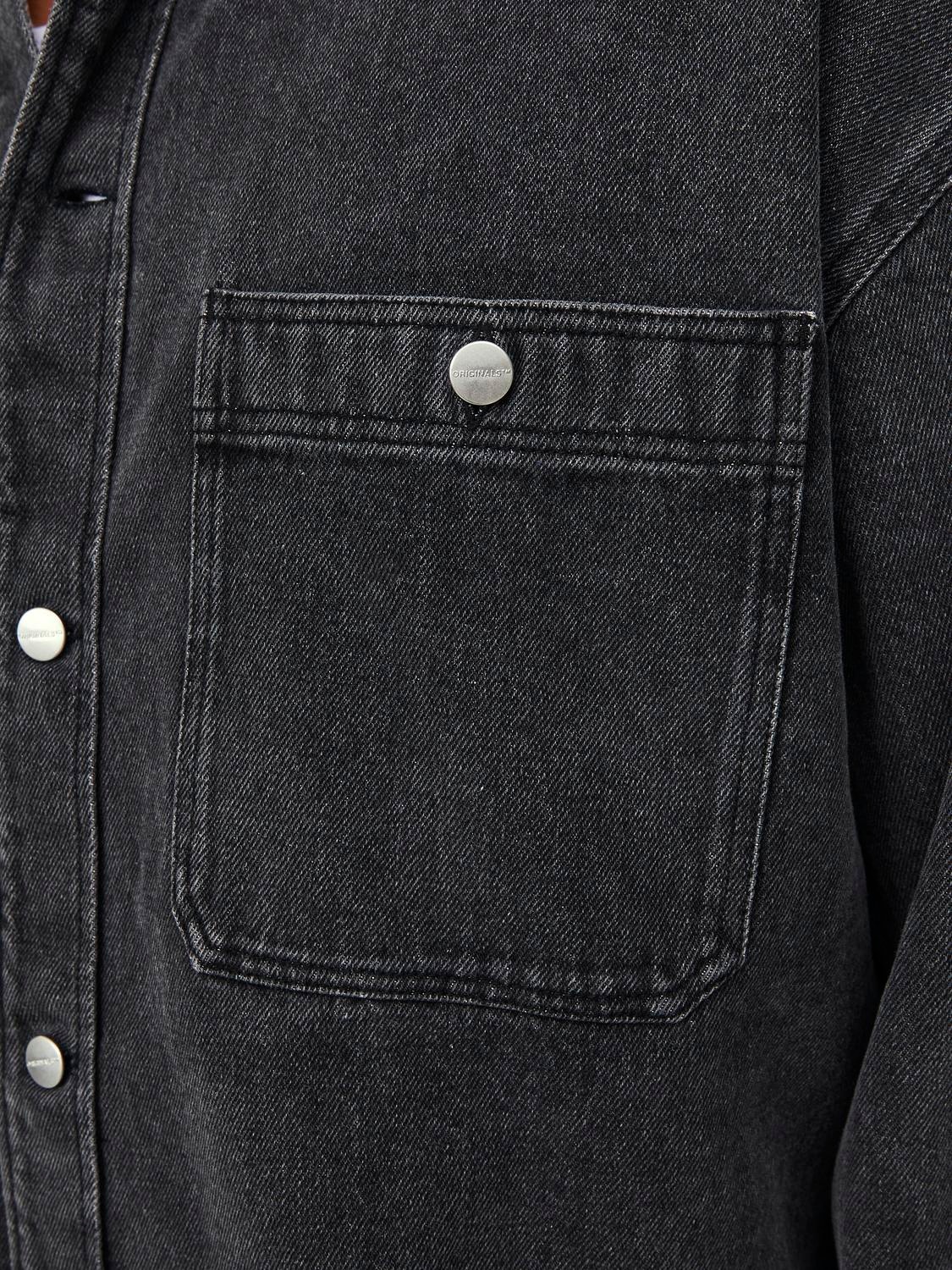 Jack & Jones Camicia in jeans Wide Fit -Black Denim - 12250602