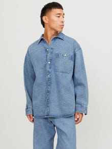 Jack & Jones Wide Fit Koszula jeansowa -Light Blue Denim - 12250602