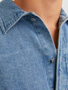 Jack & Jones Wide Fit Denim Shirt -Light Blue Denim - 12250602