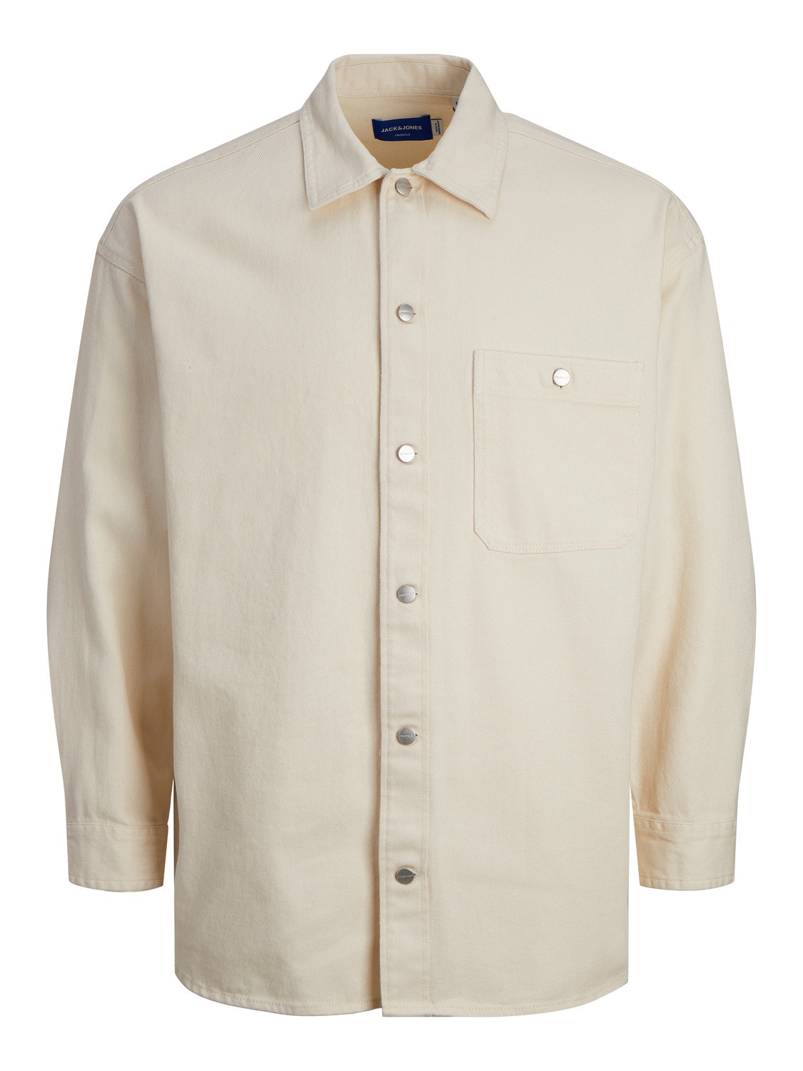 Jack & Jones Wide Fit Denim Shirt -Buttercream - 12250602