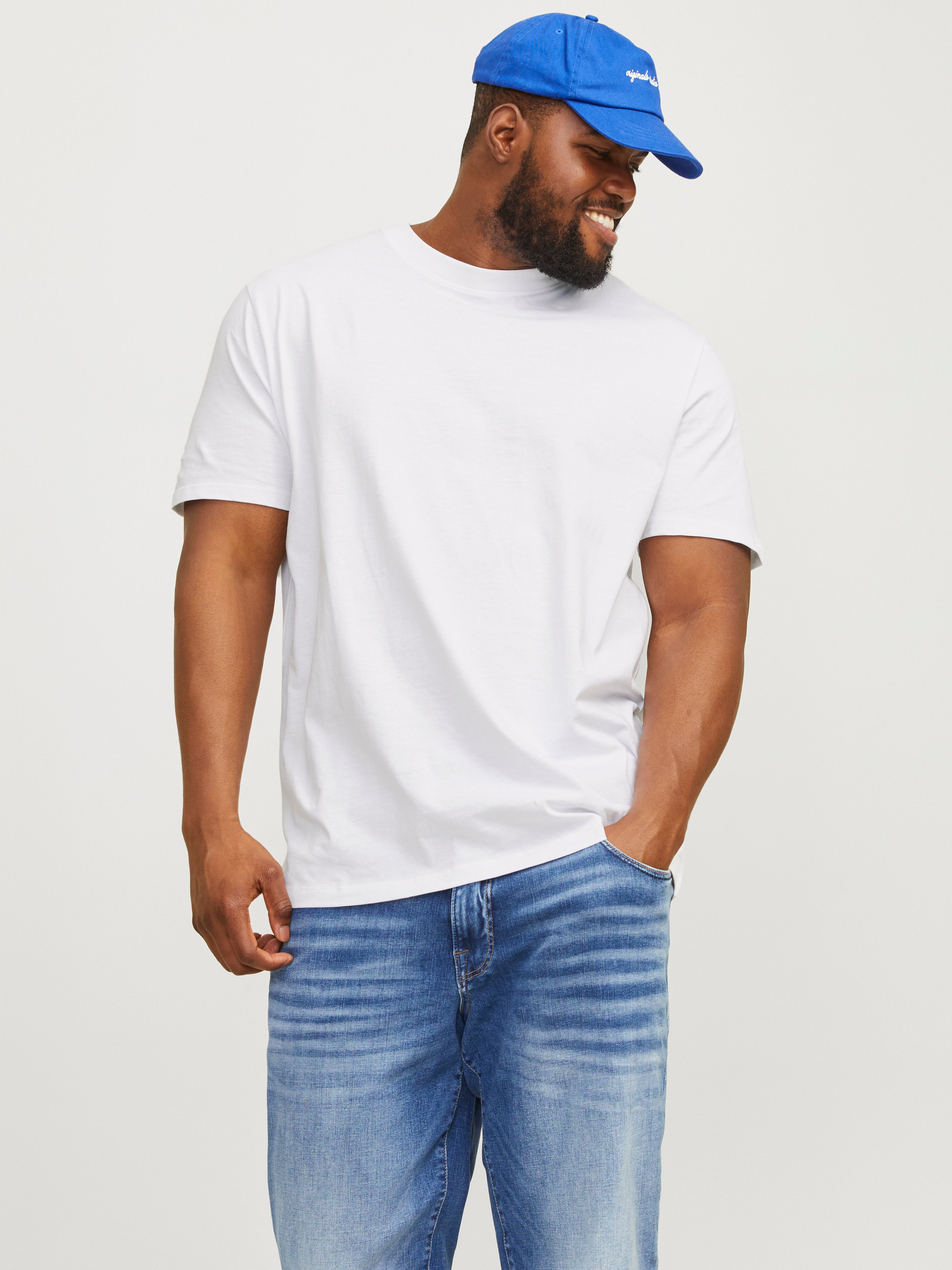 Thumbnail - Plus Size Einfarbig T-shirt