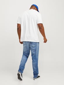 Jack & Jones Plus Size Plain T-shirt -White - 12250623