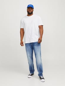 Jack & Jones Plus Size T-shirt Semplice -White - 12250623
