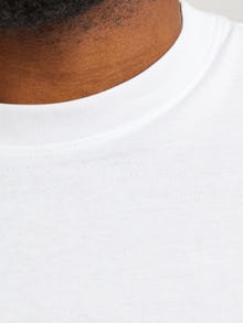 Jack & Jones Plus Size Plain T-shirt -White - 12250623