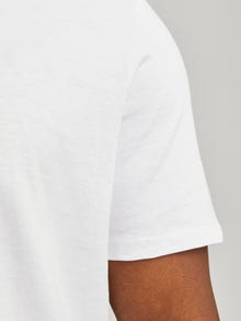 Jack & Jones Plus Size Plain T-shirt -White - 12250623