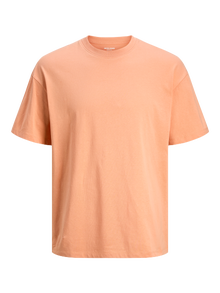 Jack & Jones Plus Size Effen T-shirt -Canyon Sunset - 12250623