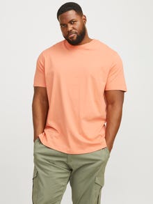 Jack & Jones Plus Size Ensfarvet T-shirt -Canyon Sunset - 12250623