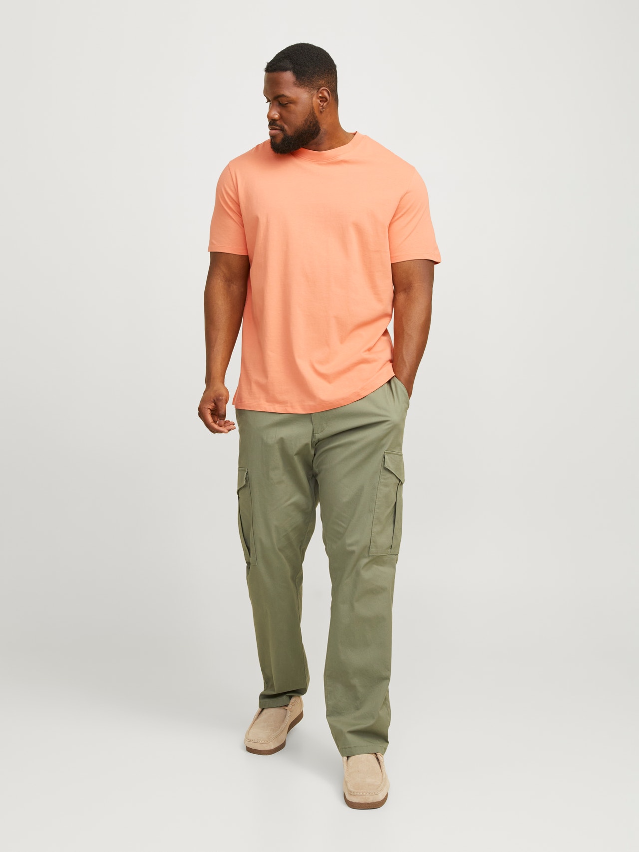 Jack & Jones Plus Size T-shirt Uni -Canyon Sunset - 12250623