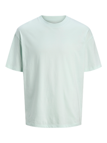 Jack & Jones Plus Size Ensfarvet T-shirt -Skylight - 12250623