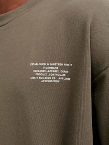 Jack & Jones Printed Crewn Neck Sweatshirt -Bungee Cord - 12250647