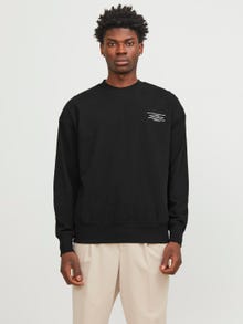 Jack & Jones Sweat à col rond Imprimé -Black - 12250647