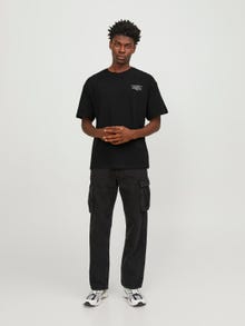 Jack & Jones Trykk O-hals T-skjorte -Black - 12250651