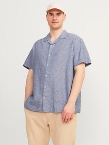 Jack & Jones Plus Size Camisa Slim Fit -Faded Denim - 12250653