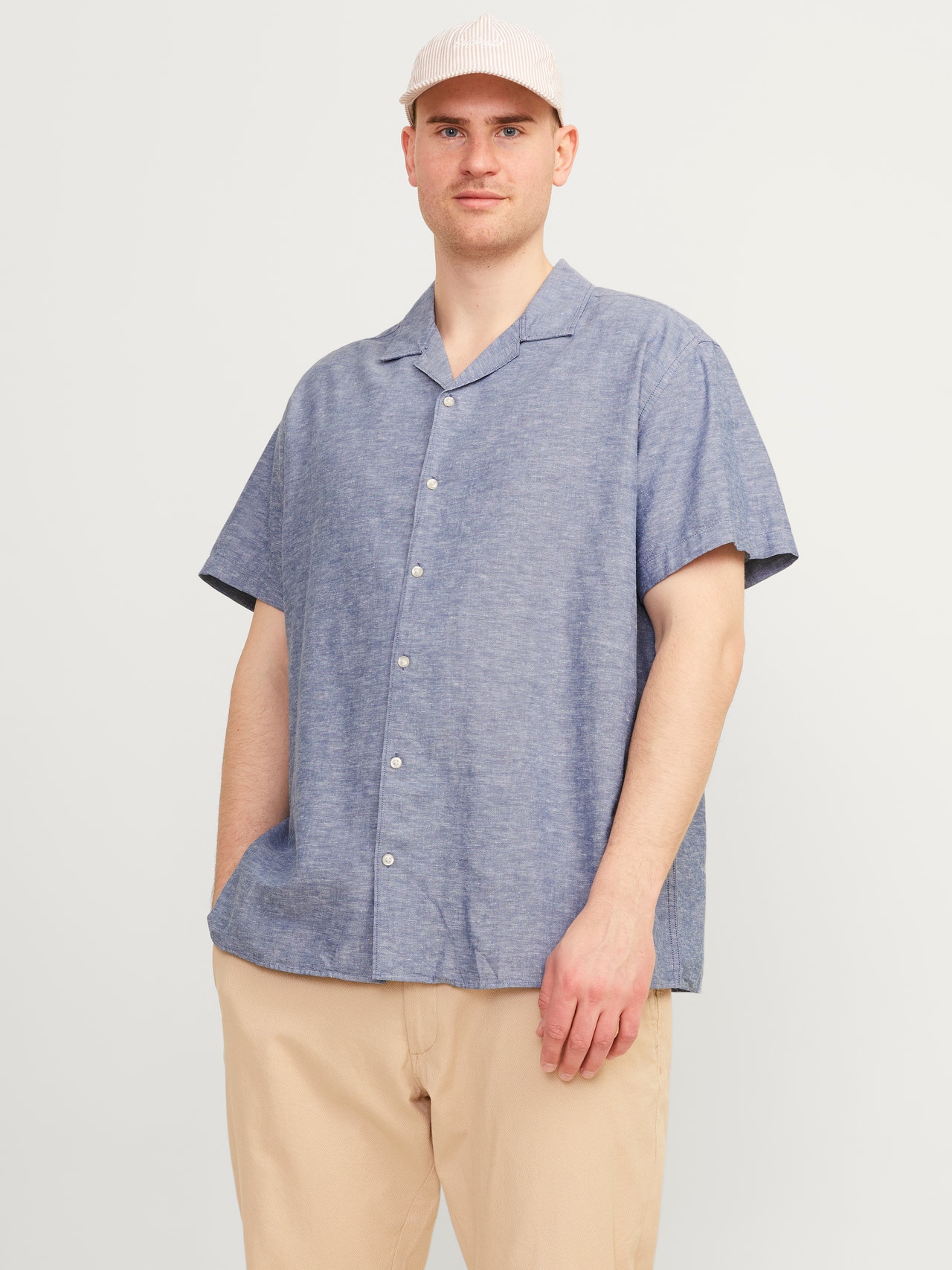 Jack & Jones Plus Size Slim Fit Skjorte -Faded Denim - 12250653