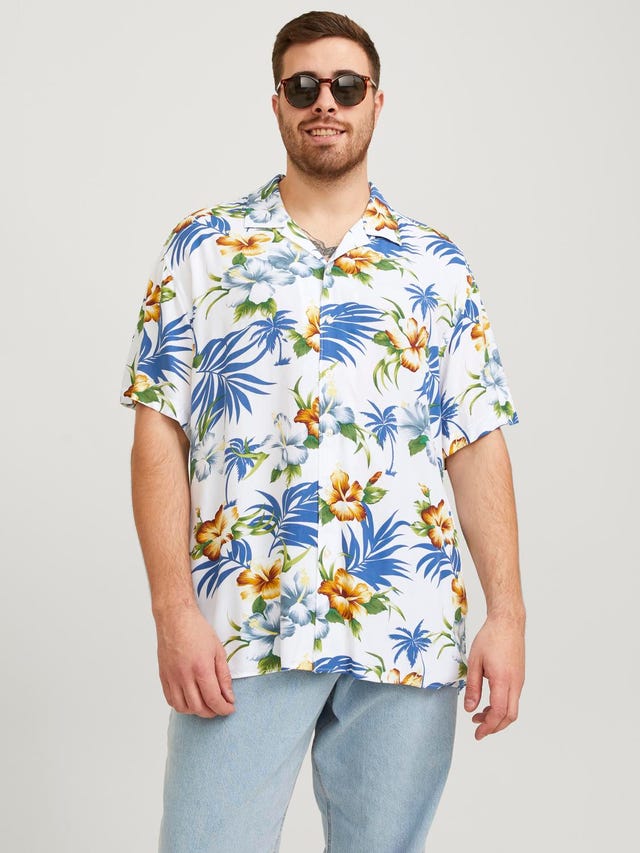 Jack & Jones Plus Size Camisa Relaxed Fit - 12250684