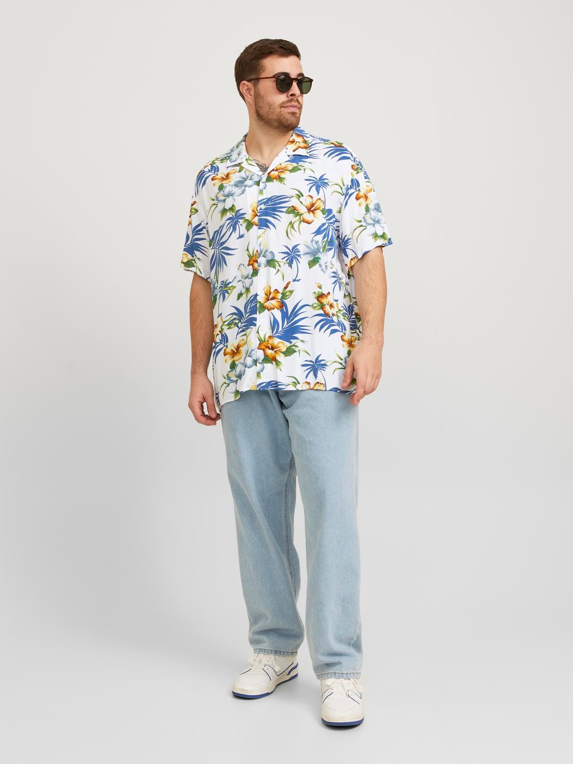 Jack & Jones Plus Size Relaxed Fit Shirt -Cloud Dancer - 12250684