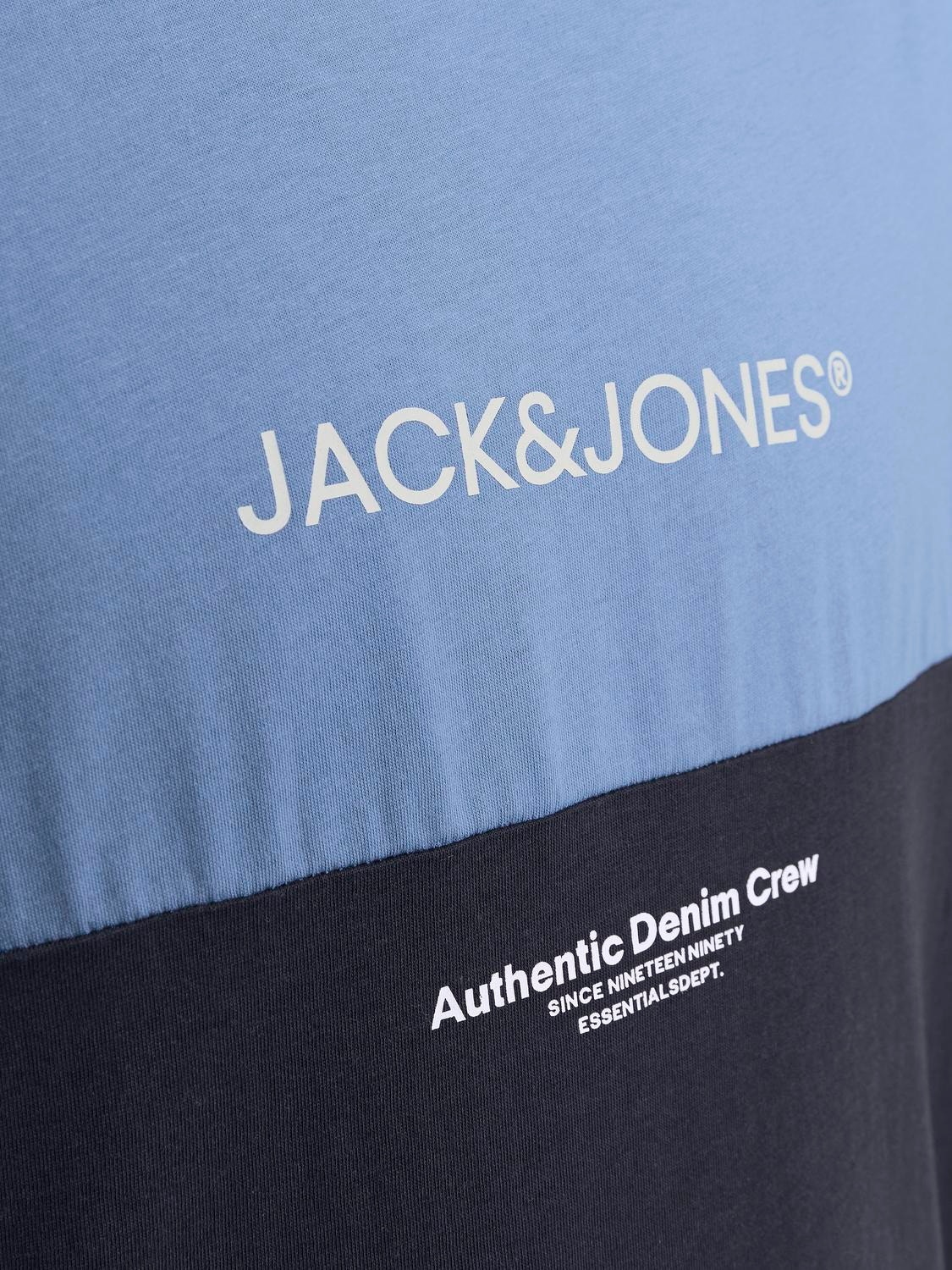 Jack & Jones Logo Kruhový výstřih Tričko -Pacific Coast - 12250703