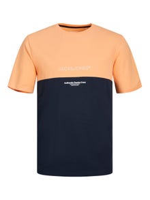 Jack & Jones T-shirt Logo Col rond -Apricot Ice  - 12250703