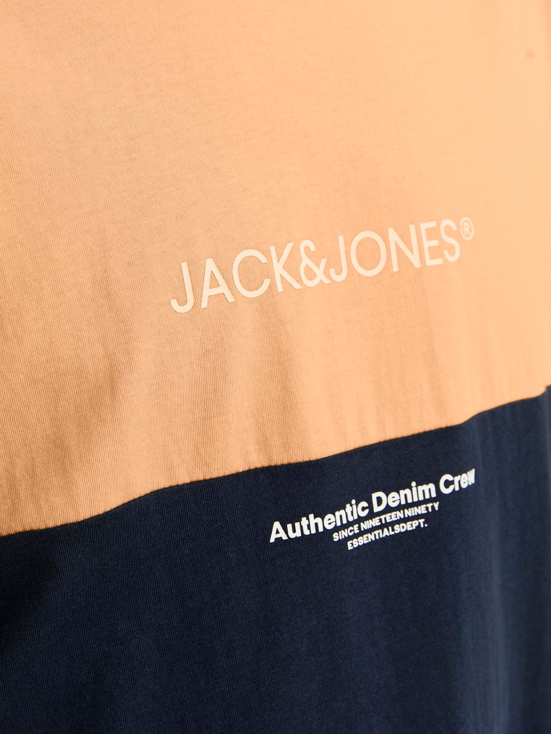 Jack & Jones T-shirt Logo Col rond -Apricot Ice  - 12250703
