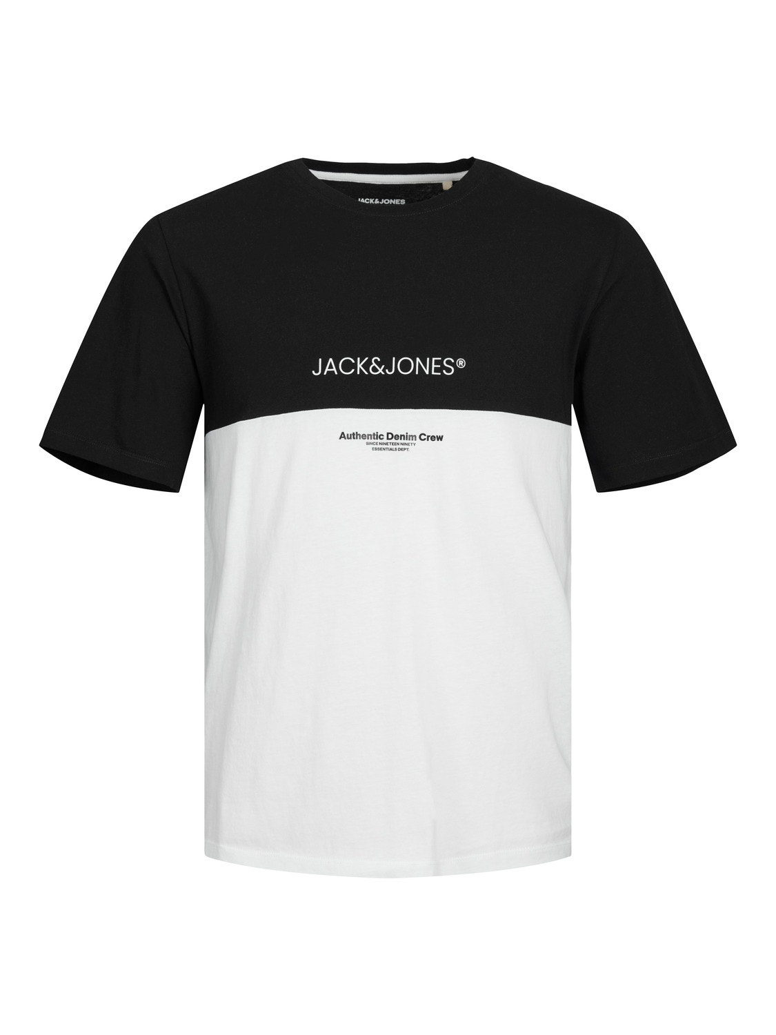 Jack & Jones Logo Kruhový výstřih Tričko -Black - 12250703