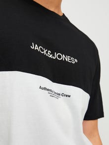 Jack & Jones Logotipas Apskritas kaklas Marškinėliai -Black - 12250703