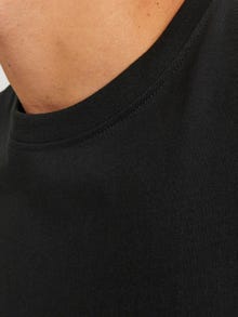 Jack & Jones Logotipas Apskritas kaklas Marškinėliai -Black - 12250703