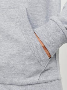 Jack & Jones Logo Sweatshirt med lynlås -Light Grey Melange - 12250737
