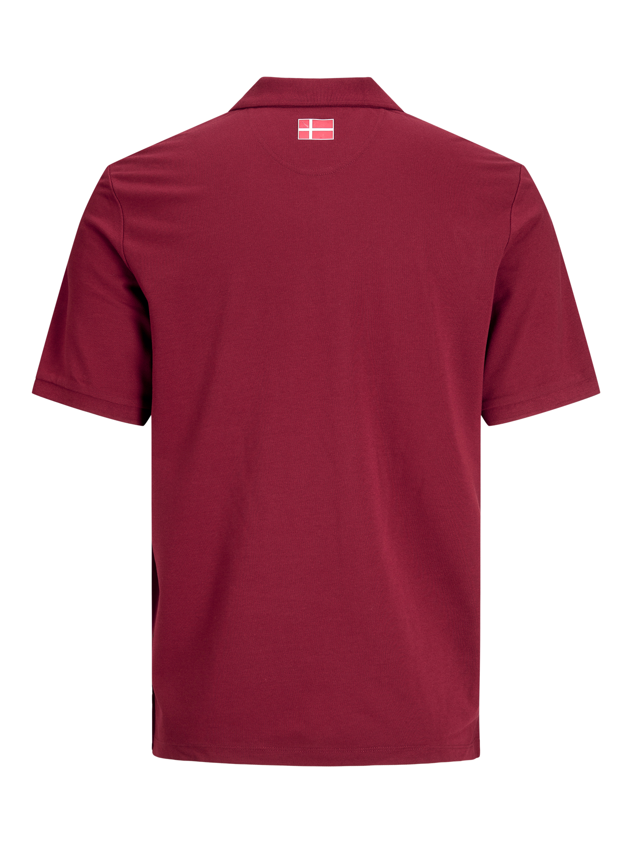 Jack & Jones OL 2024 Printed Polo T-shirt -Biking Red - 12250740