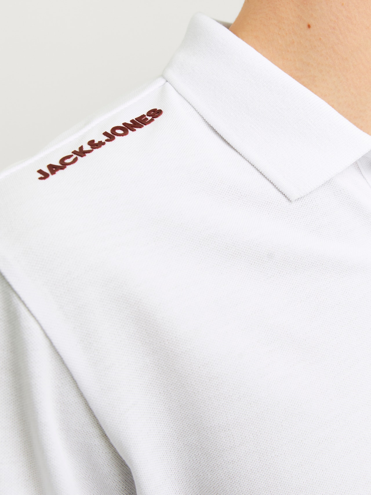 Jack & Jones OL 2024 Printed Polo T-shirt -White - 12250740