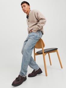 Jack & Jones JJICHRIS JJORIGINAL SBD 333 NOOS Laisvo kirpimo džinsai -Blue Denim - 12250742