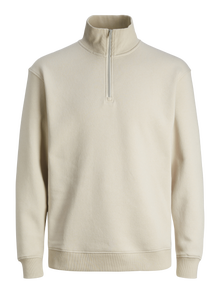Jack & Jones Vienspalvis Bliuzonas su pusiau užtrauktuku -Moonbeam - 12250747