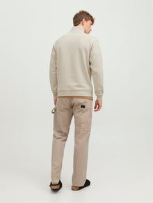 Jack & Jones Vienspalvis Bliuzonas su pusiau užtrauktuku -Moonbeam - 12250747