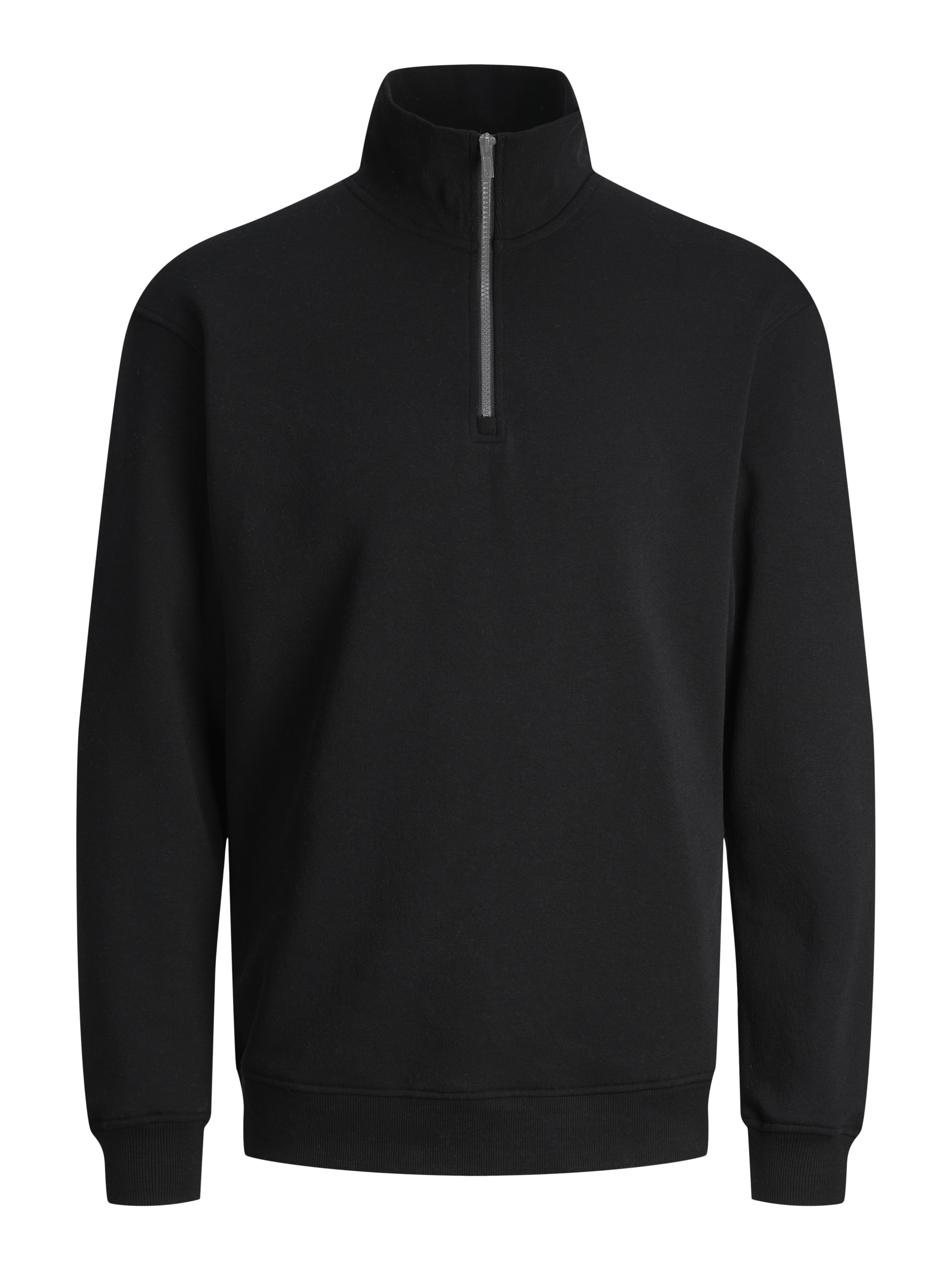 Relaxed Fit High neck Set in sleeves Sweatshirt Black Jack