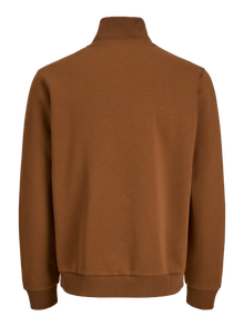 Jack & Jones Plain Half zip Sweatshirt -Monks Robe - 12250747