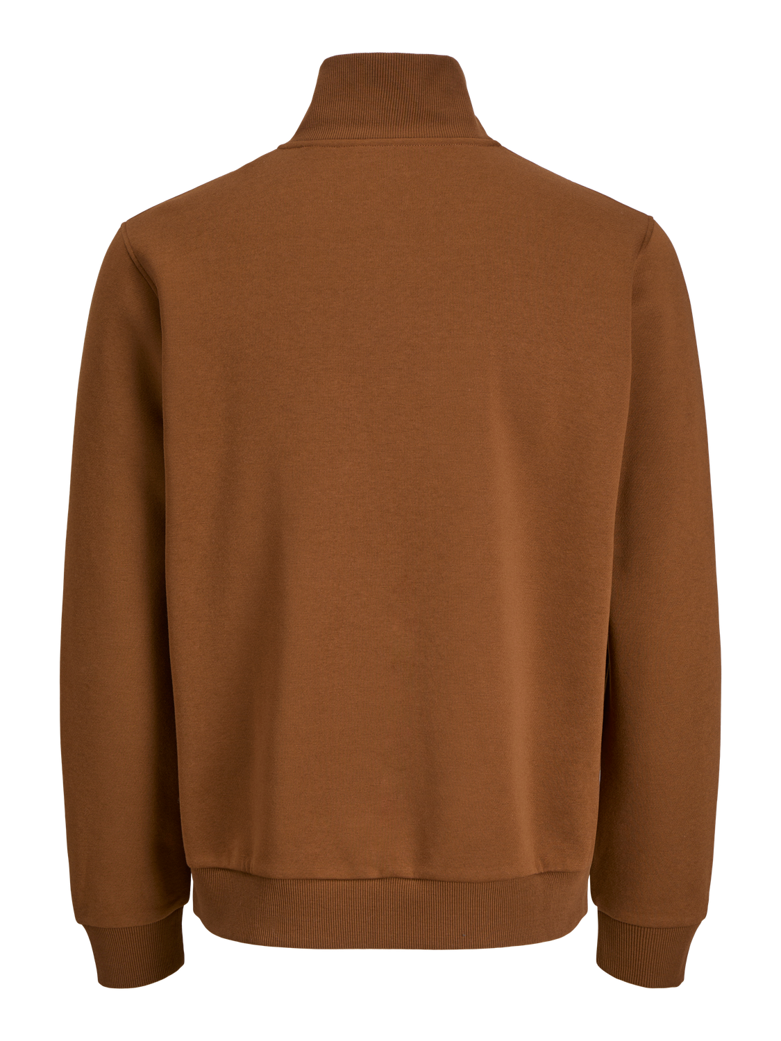 Thumbnail - Einfarbig Sweatshirt Mit Halbem Reißverschluss