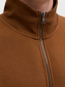 Jack & Jones Plain Half zip Sweatshirt -Monks Robe - 12250747
